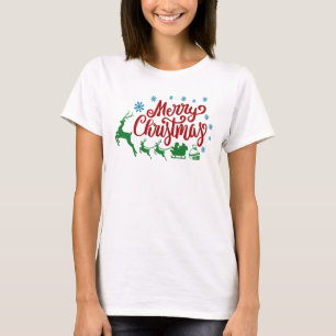 Camiseta Feliz Navidad Santa Hat Reindeer