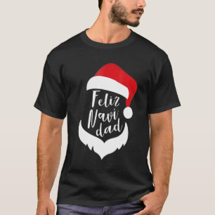 Camiseta Feliz Navidad Santa Hat Santa Beard Navidades