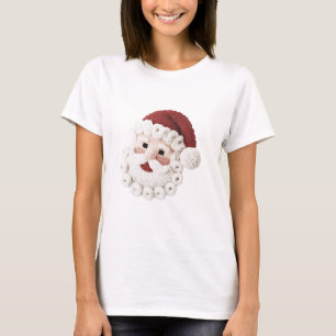 Camiseta Feliz Navidad Santa Latch Hook