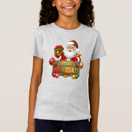 Camiseta Feliz Navidad Santa Navidad