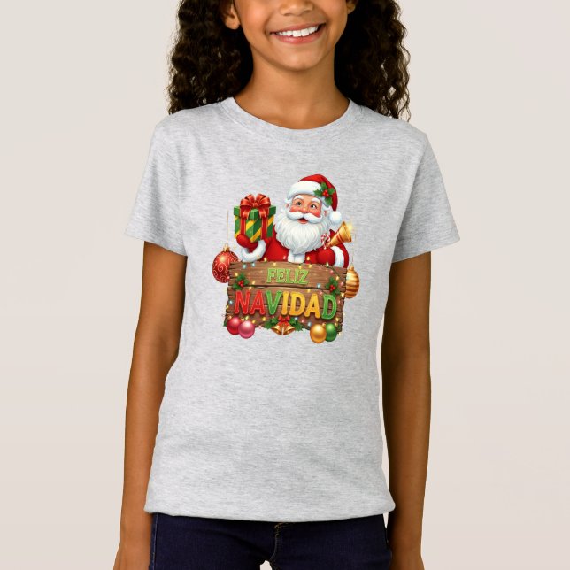 Camiseta Feliz Navidad Santa Navidad (Anverso)