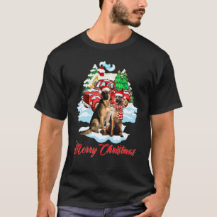 Camiseta Feliz Navidad Santa Pastor Alemán Perro Navidad