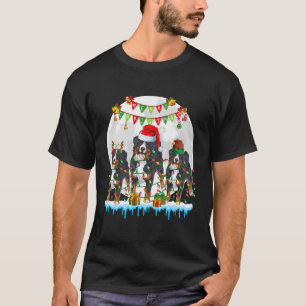 Camiseta Feliz navidad Santa reno Elf Bernese Mountai