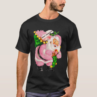 Camiseta Feliz Navidad Santa Rosa Vintage Pajama Xmas Gif