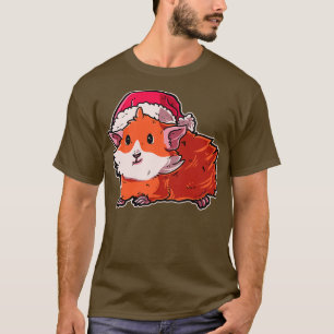 Camiseta Feliz Navidad Santas Gorras Guinea Pig 3