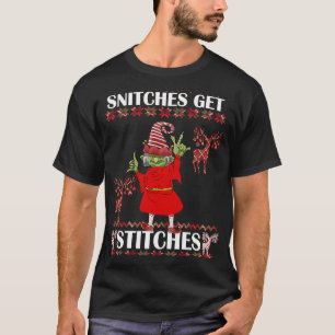 Camiseta Feliz Navidad Snitks Stitches Elf Ugly Swe