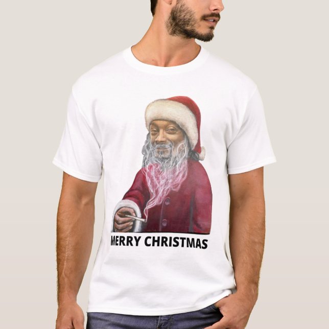 Camiseta Feliz Navidad Snoop Perro Santa Klaus Costume 3234 (Anverso)