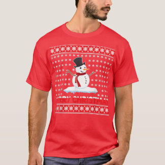 Camiseta Feliz Navidad Snowman T-Shirt