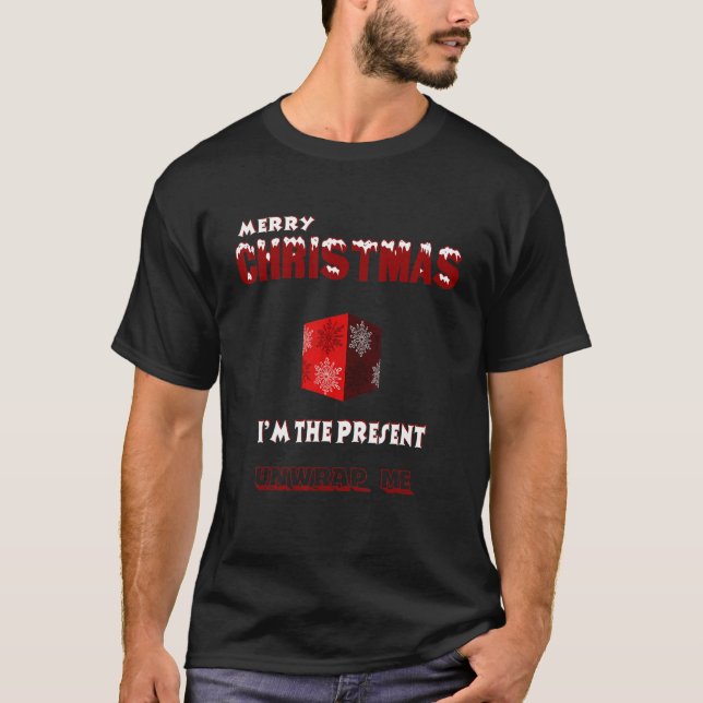 Camiseta Feliz Navidad soy el presente desenvolverme (Anverso)
