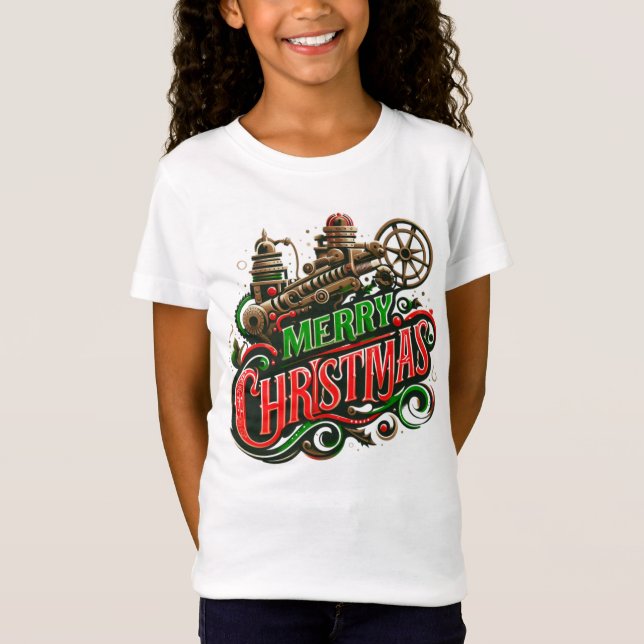 Camiseta Feliz Navidad steampunk