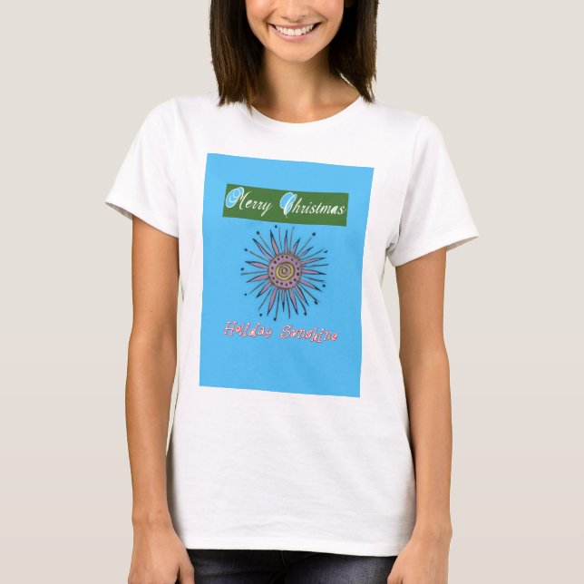 Camiseta Feliz Navidad Sunshine Holiday (Anverso)