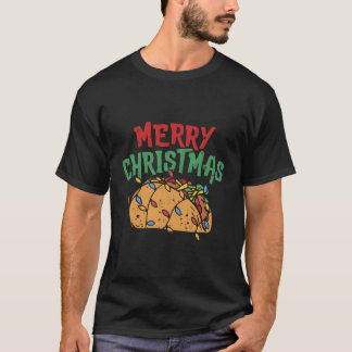 Camiseta Feliz Navidad Taco Mexicano Lover Foodift Regalo