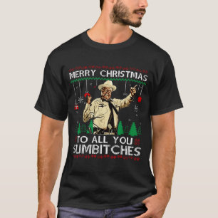 Camiseta Feliz Navidad también a todos ustedes Sumes feo Na