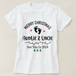 Camiseta Feliz Navidad, Tía Y Tío Nos Vieron En 2024