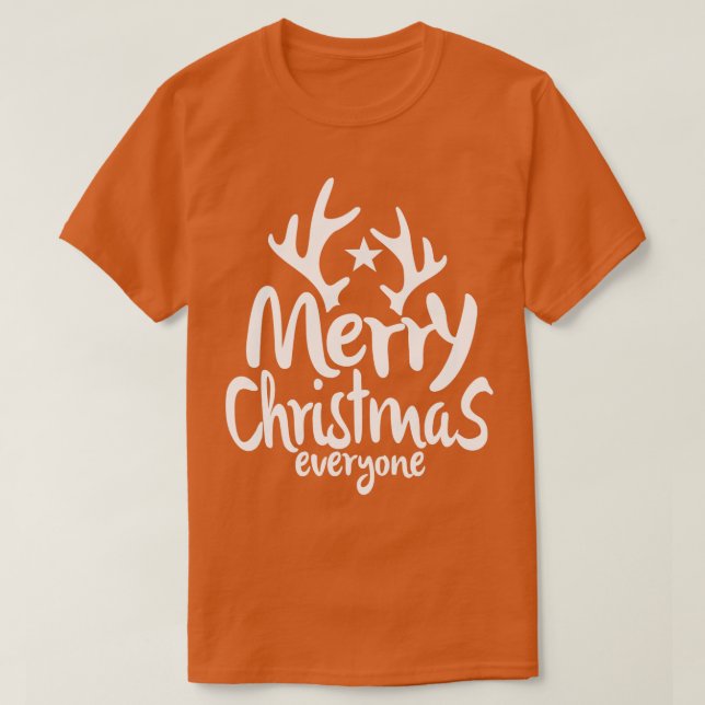 Camiseta Feliz Navidad Todos TShirt (Diseño del anverso)