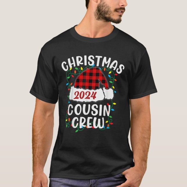 Camiseta Feliz Navidad Trajes Primos Primos Primos Cristo (Anverso)