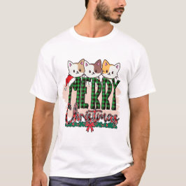 Camiseta Feliz Navidad Triple Cuties Kitts