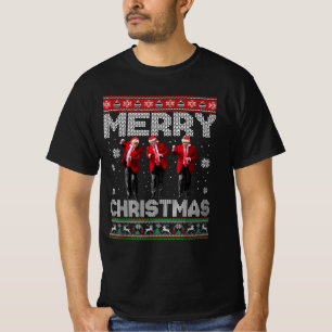 Camiseta Feliz Navidad Trump Baile Santa Claus