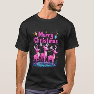 Camiseta Feliz Navidad Venado Santa Hat Claus Nochebuena an