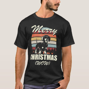 Camiseta Feliz Navidad Wow Navidades Dachshund