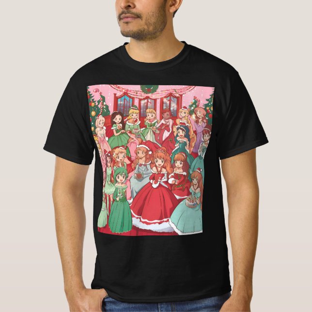 Camiseta Feliz Navidad Y Amigos (Anverso)