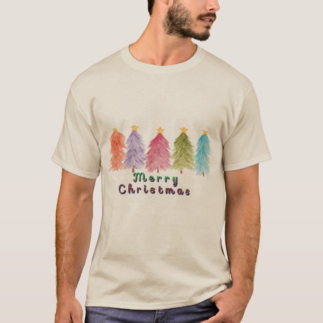Camiseta Feliz Navidad y cálidos deseos (Anverso)