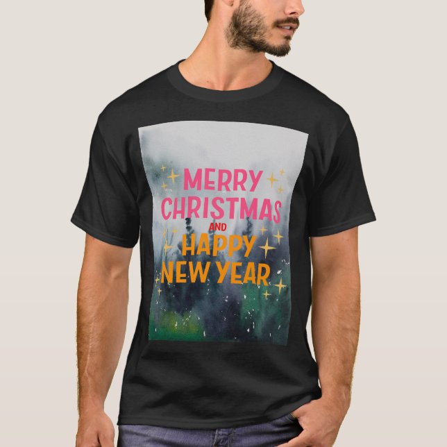 Camiseta Feliz Navidad y Feliz Año Nuevo (Anverso)