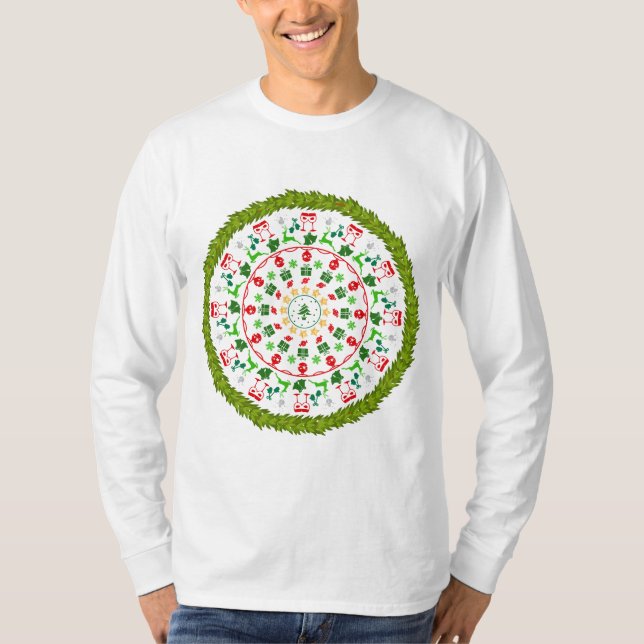 Camiseta ¡Feliz Navidad y feliz año nuevo! (Anverso)