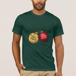 Camiseta Feliz Navidad y Feliz Año Nuevo