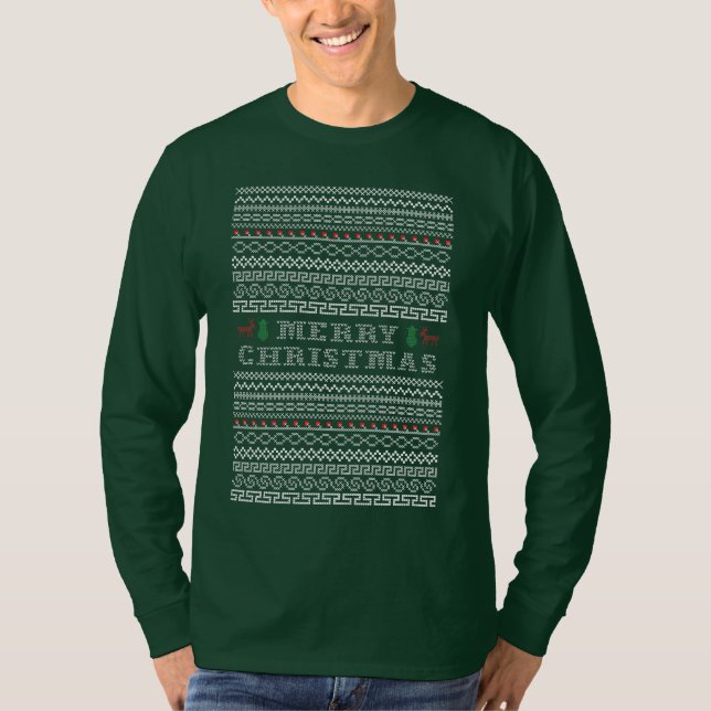 Camiseta ¡Feliz Navidad y feliz año nuevo! (Anverso)