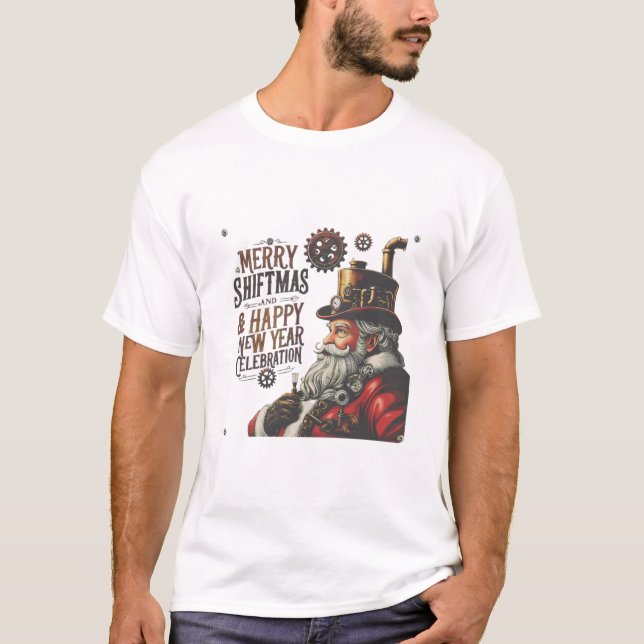 Camiseta Feliz navidad y feliz año nuevo (Anverso)