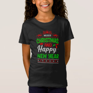 Camiseta Feliz Navidad Y Feliz Año Nuevo-61064