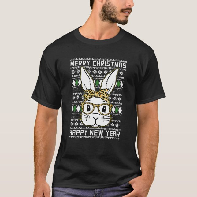 Camiseta Feliz Navidad Y Feliz Año Nuevo Del Rab (Anverso)
