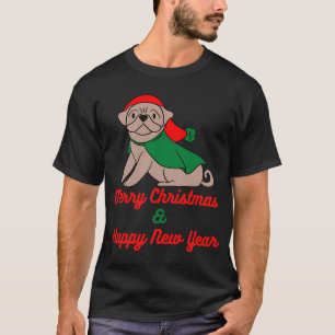 Camiseta Feliz Navidad Y Feliz Año Nuevo Ilustración De Bul