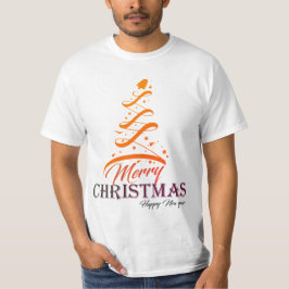 Camiseta Feliz Navidad y Feliz Año Nuevo para los Hombres d