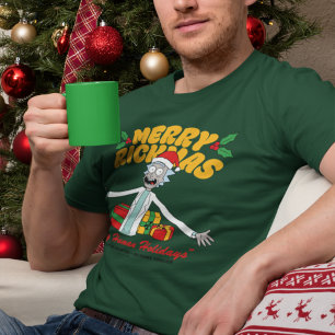 Camiseta Feliz Navidad y feliz feriado humano