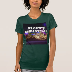 Camiseta Feliz Navidad y feliz saludo de Año Nuevo