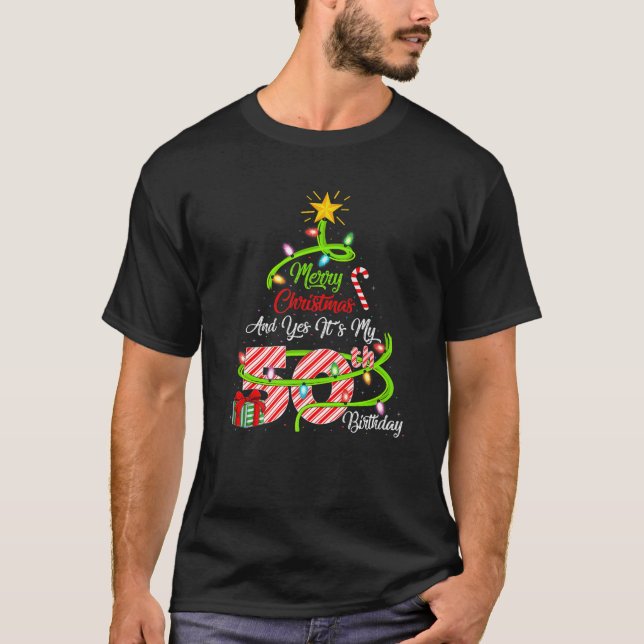 Camiseta Feliz Navidad y sí, es mi Chris de cumpleaños núme (Anverso)