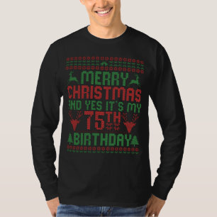 Camiseta Feliz Navidad y sí es mi regalo de cumpleaños núme
