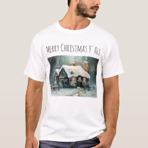 Camiseta Feliz Navidad Y Todas Maravillosas Noche De Invier