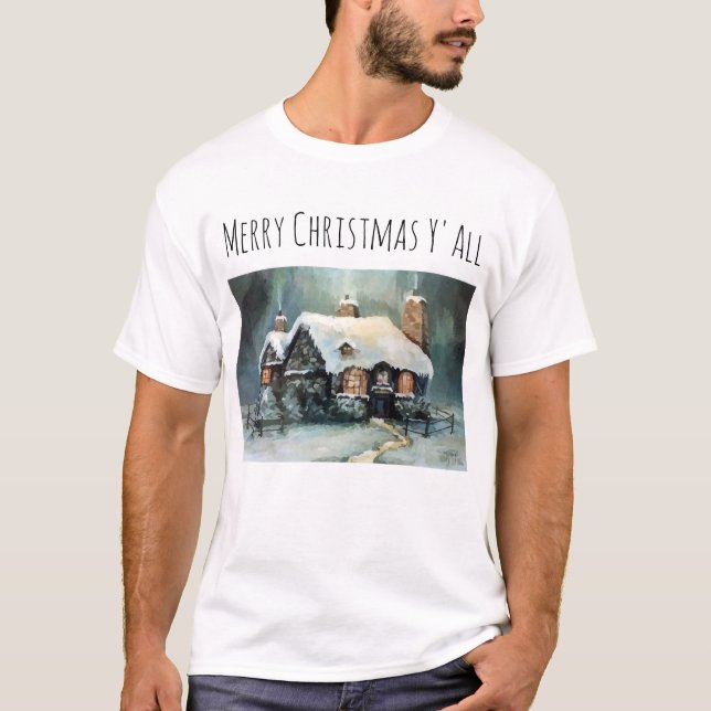 Camiseta Feliz Navidad Y Todas Maravillosas Noche De Invier (Anverso)