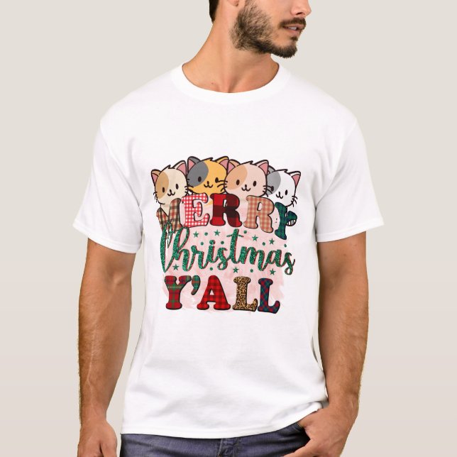 Camiseta Feliz Navidad Y Todos Los Gatitos (Anverso)