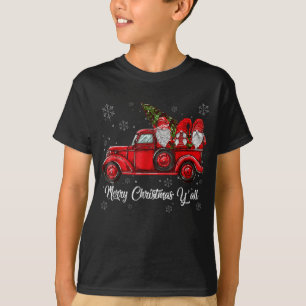 Camiseta Feliz Navidad y todos los gnomos Santa Retro Camió