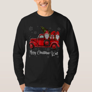 Camiseta Feliz Navidad y todos los gnomos Santa Retro Camió