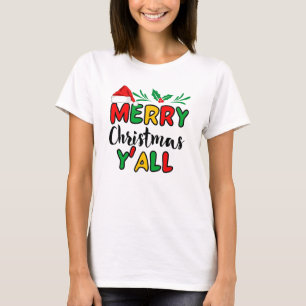 Camiseta Feliz Navidad Y'all