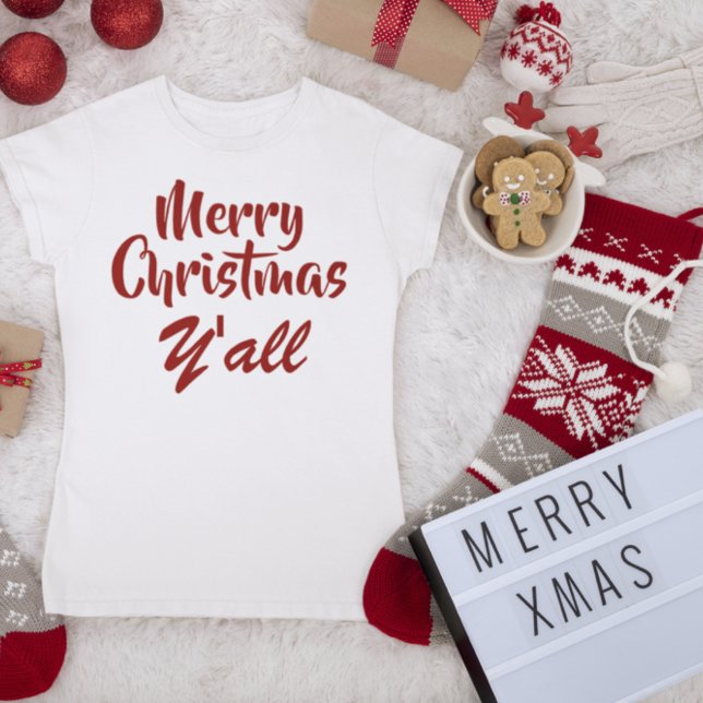 Camiseta Feliz Navidad Y'all (Subido por el creador)