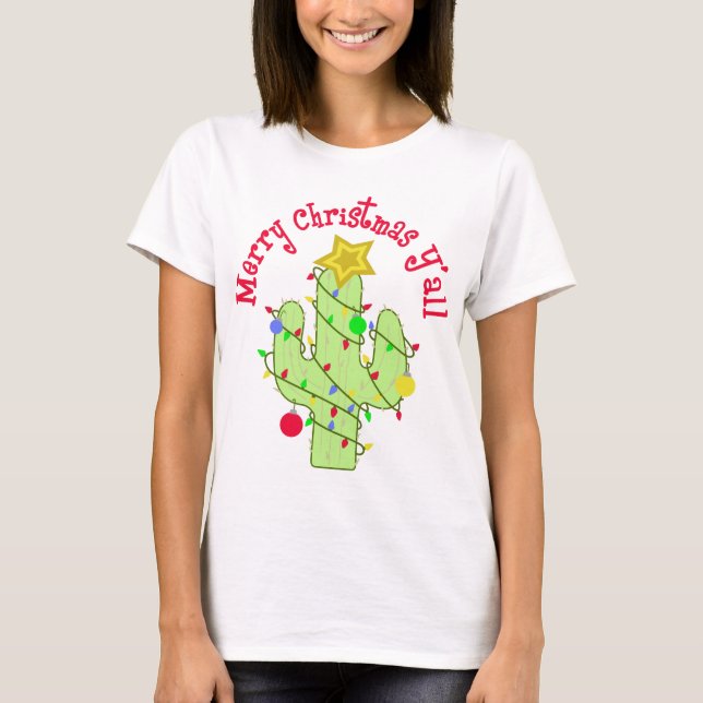 Camiseta Feliz Navidad Y'all (Anverso)