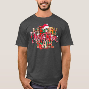 Camiseta Feliz Navidad Yall Retro Vintage lució feas navida