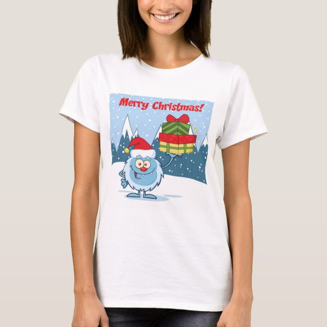 Camiseta Feliz Navidad Yeti (Anverso)