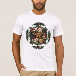 Camiseta Feliz Navidad Yorkshire Terrier Dogs